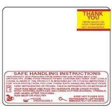 Heartland Labels - Toledo 1723-S/H 2 5/8" x 2 3/8" White Safe Handling Pre-Printed Equivalent Scale Label Roll, 500 per Roll - Case of 30