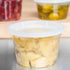 AFS - 16oz Microwavable Translucent Plastic Deli Container and Lid Combo Pack - Case of 240