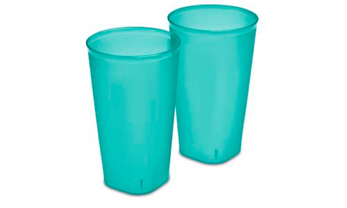 Sterilite 0932 - Set of Two 32 Ounce Tumblers, Molokai Blue Tint - Case of 8