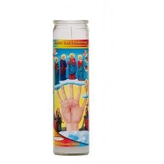 Candle 7-Day The Powerful Hands Green - Case of 12