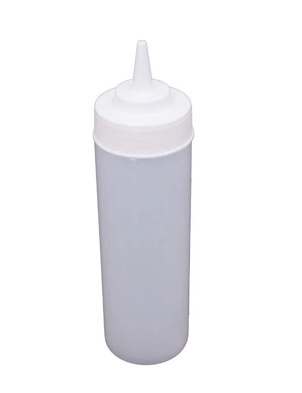 CAC China SQBT-W-12C - 12 oz. Wide-Mouth Squeeze Bottle, Clear - Pack of 6