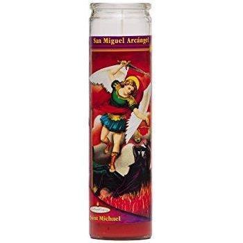 Candle 7-Day St. Miguel/Michael Archangel White - Case of 12