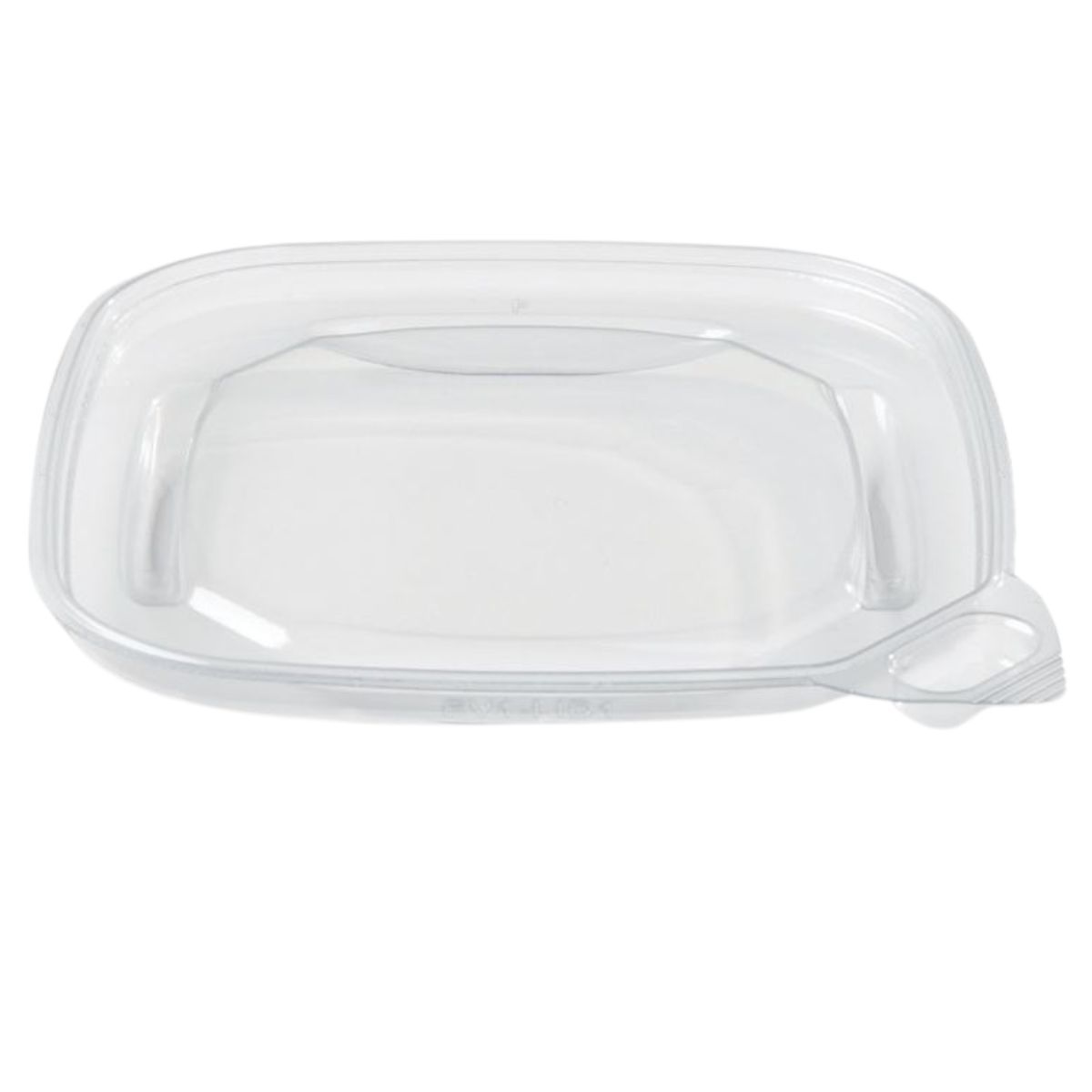 Tamper-Evident Square Container Lid Clear for 8/16/24/32 Evolutions 400/Cs Placon EV1-LID1