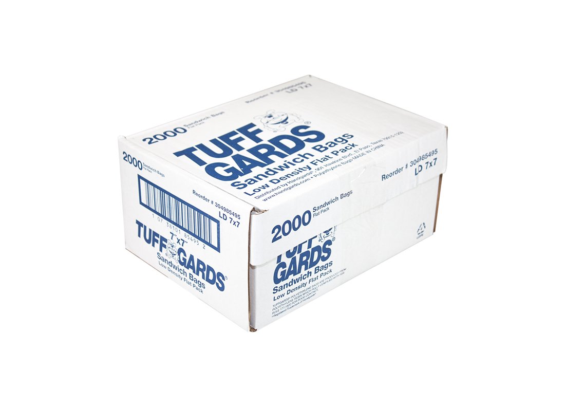 Food Storage Poly Bags 8" x 4" x 18" Roll LDR8418 Tuff-Gards 1.2Mil - Case of 1000 - 304985370