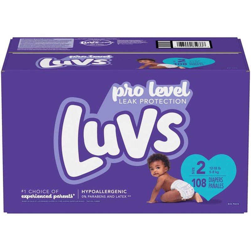 Luvs Baby Diapers Leakguards Size-2 108Ct