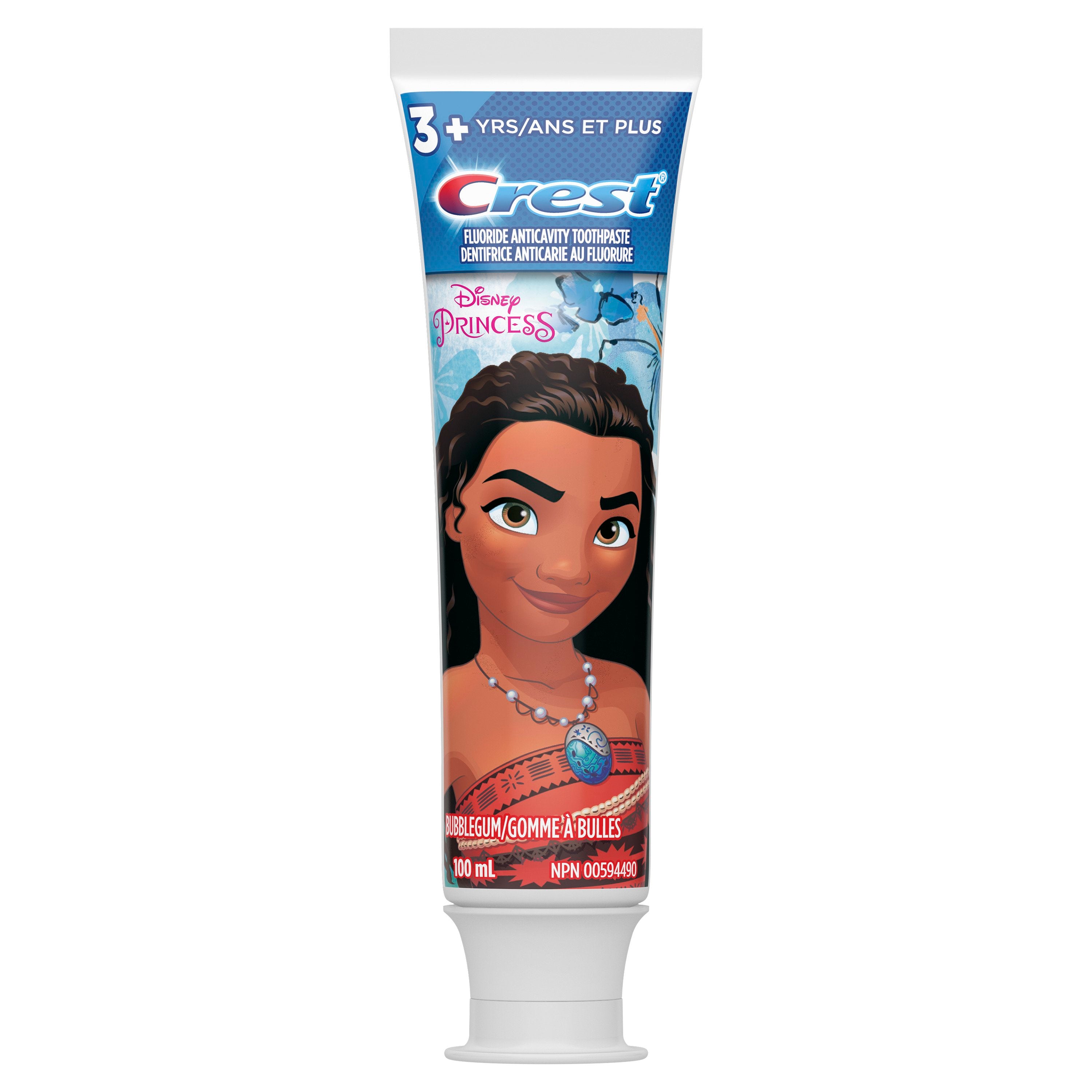 Crest - Kid's Cavity Protection Toothpaste Featuring Disney Princess, Ages 3+, BubbleGum, 4.2oz - Case of 6