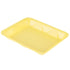 Foam Tray 4D Yellow Plastifar 9.25" x 7.25" x 1.25" - Bundle of 500 -12472