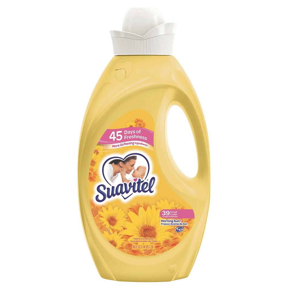 Suavitel - Liquid Fabric Softener 46oz, Morning Sun - Case of 6
