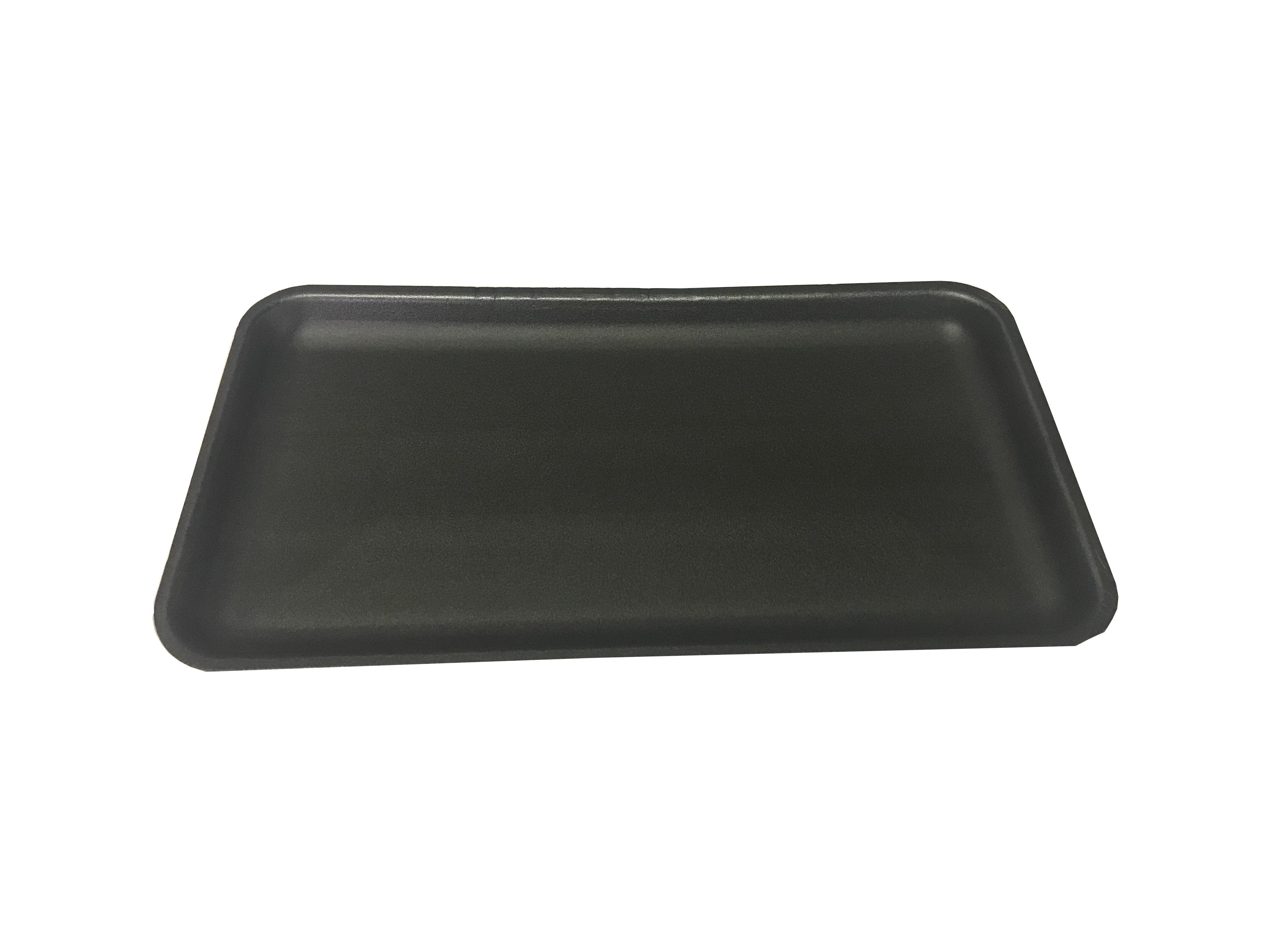 NPX ONE - (#1525) Black Foam Meat Tray 14.75" x 8" x 0.9" - Case of 250