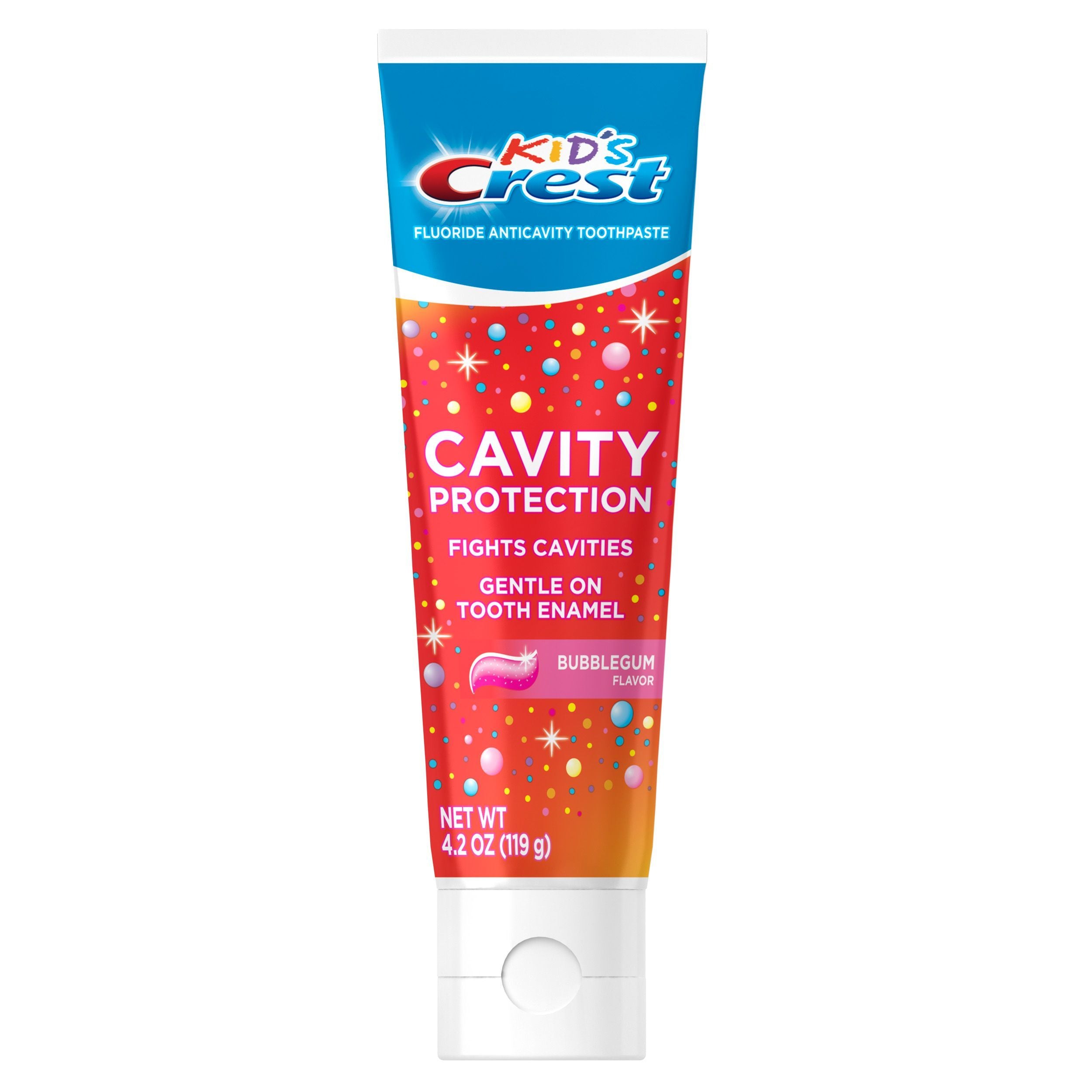 Crest - Kid's Cavity Protection Toothpaste, Sparkles Bubblegum Flavor, 4.2oz - Case of 6