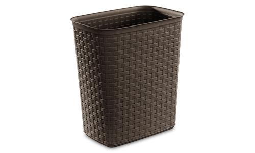 Sterilite - 5.8 Gal. Weave Wastebasket Black - Case of 6