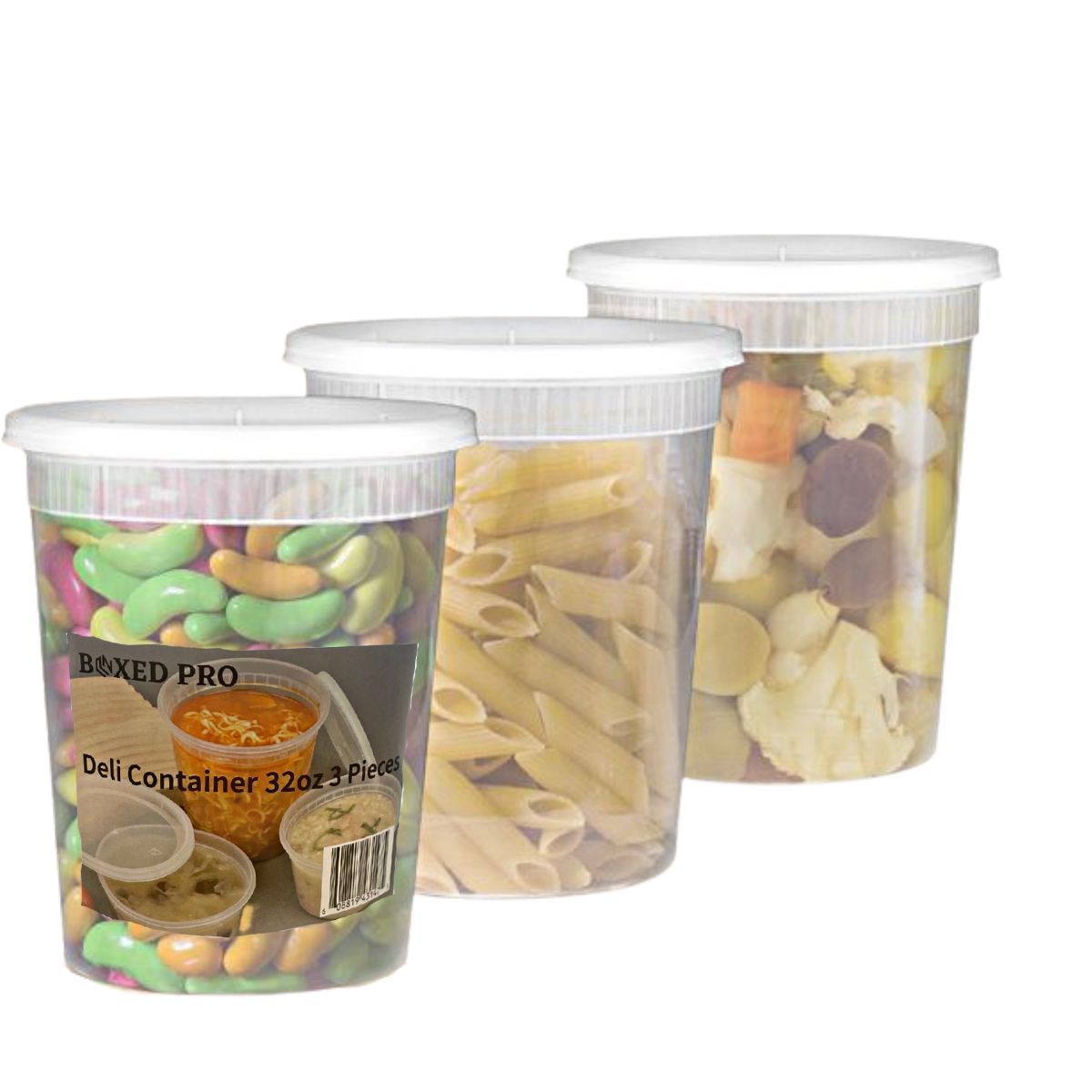 AFS - 32oz Deli Container, 3 Pack - Case of 30
