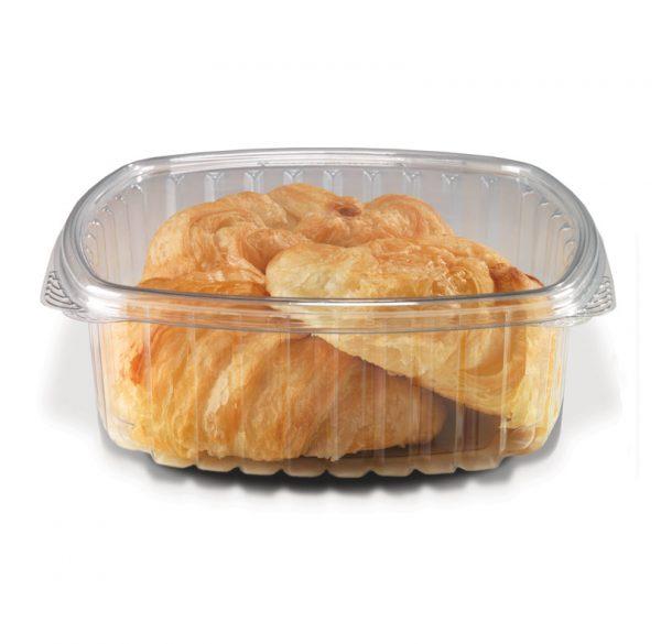 Container w/Flat Removable Lid 48oz Crystal Seal - Case of 200