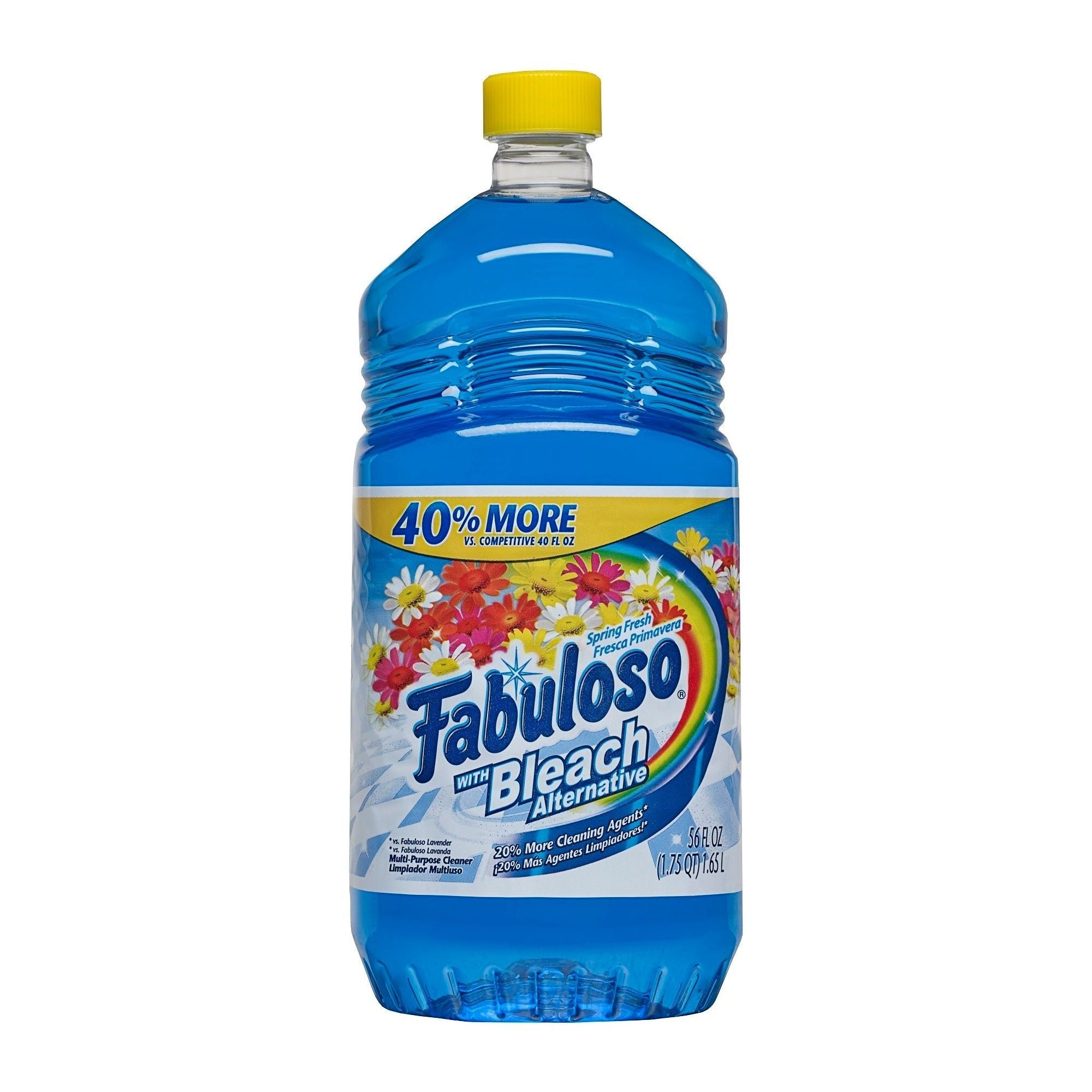 Fabuloso - Multi-Purpose Cleaner w/Bleach, Spring Fresh Scent, 56 Fluid Ounce - Case of 6