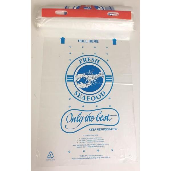 Fantapak - Seafood Poly Bag Clear, 12" Length x 18" Depth - Case of 1000