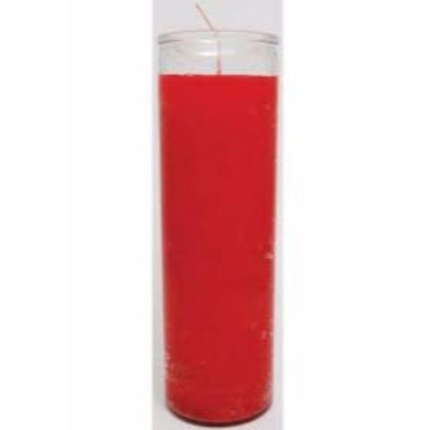 Candle 7-Day Plain Red - Case of 12
