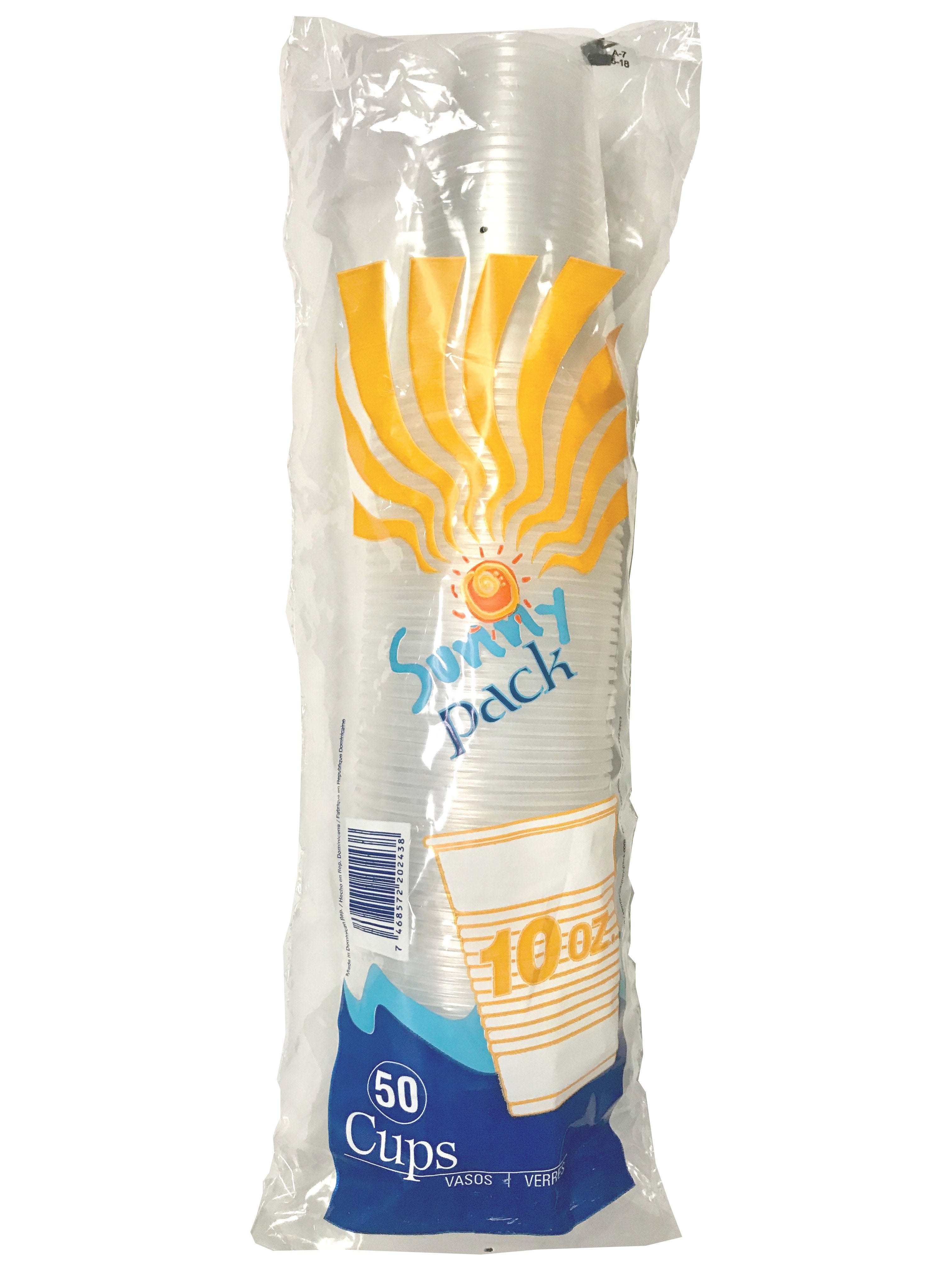 Sunnypack Sunny Pack - Plastic Cups, 10oz, 50 Count - Case of 20