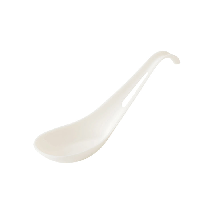 World Centric SP-TP-AS 6-inch white TPLA Asian soup spoon