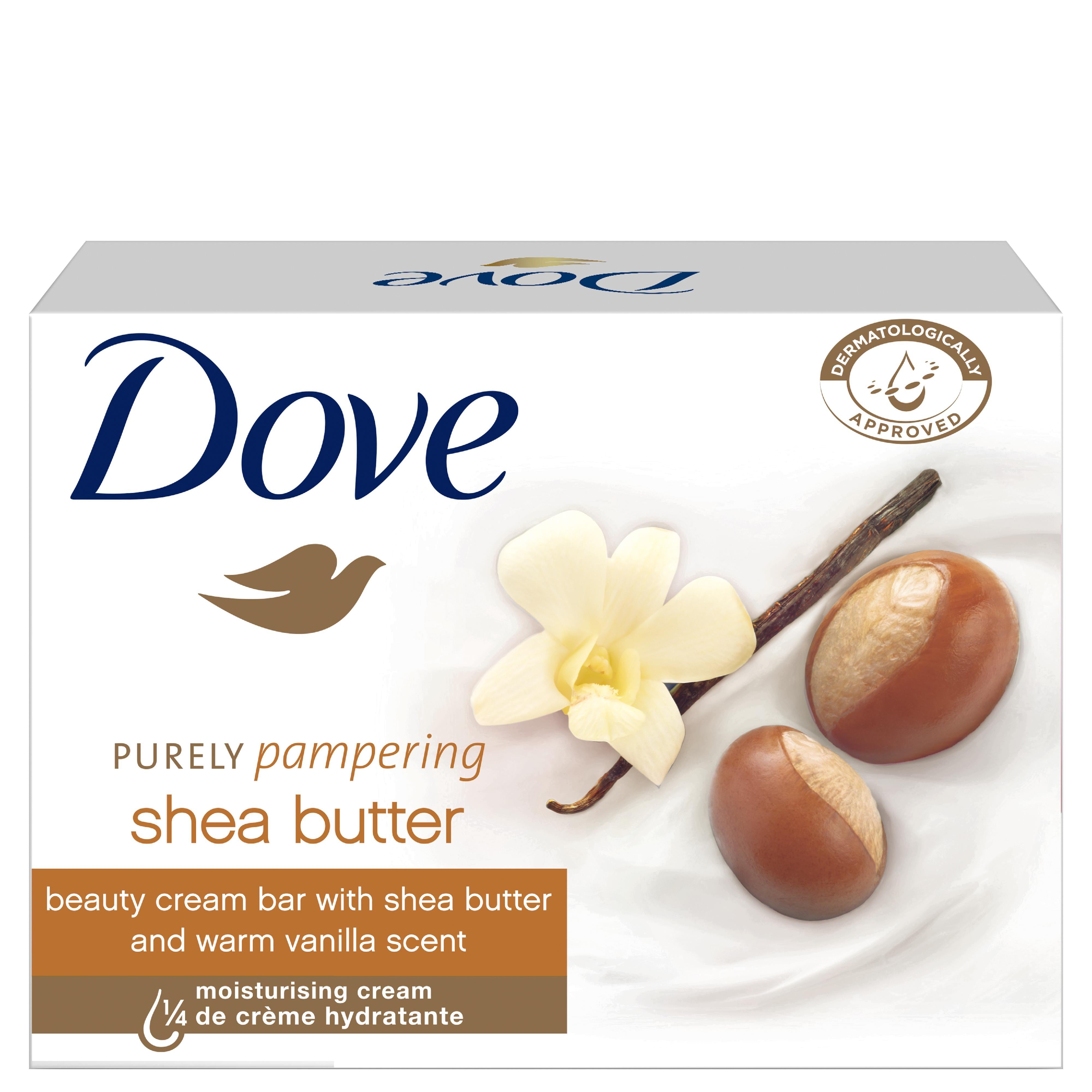 Dove - Beauty Cream Bar Soap, Shea Butter & Warm Vanilla, 135g - Case of 48