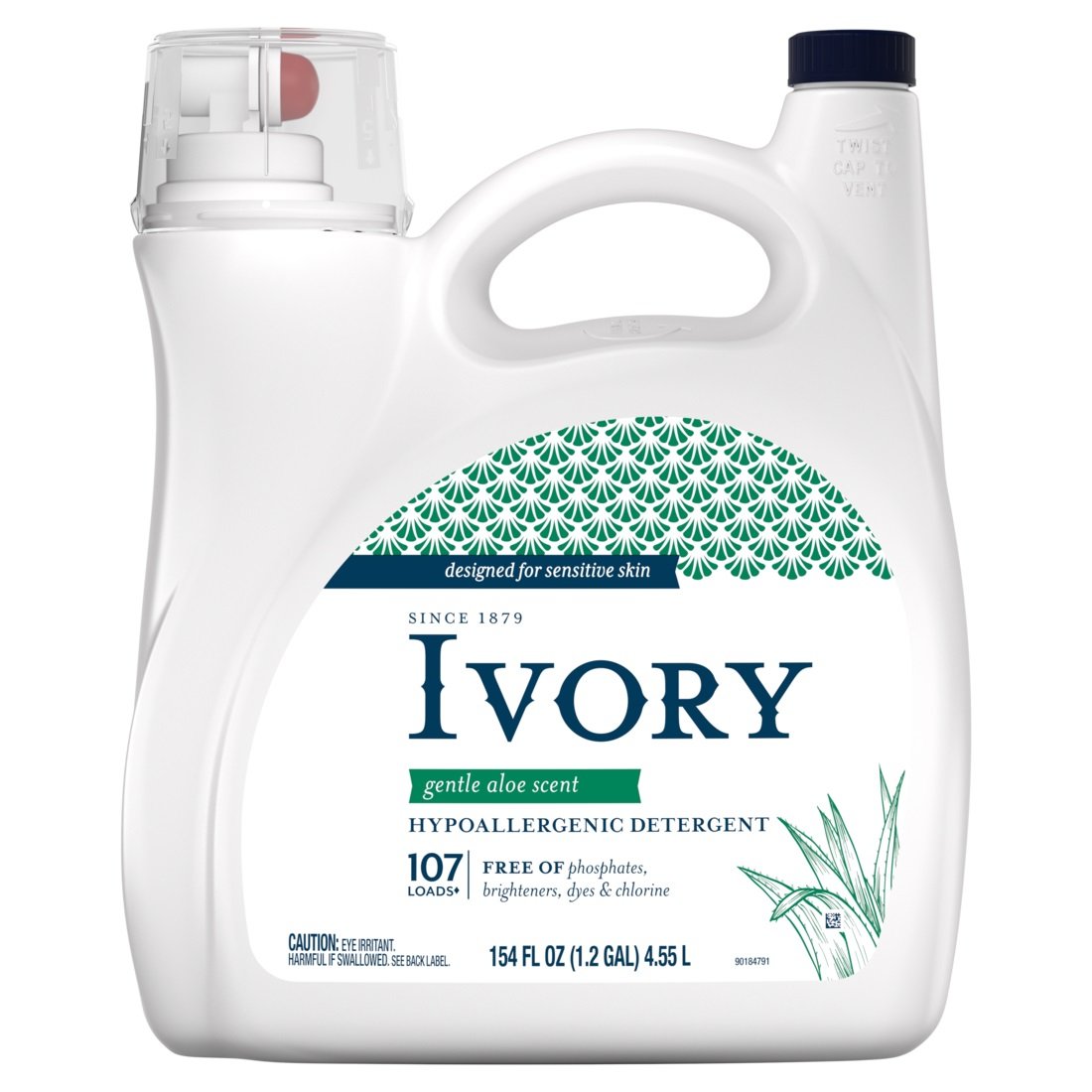 Ivory 3077203932 - Liquid Laundry Detergent 154oz, Gentle Aloe Scent - Case of 4