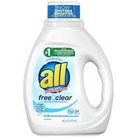 All Ultra Free Clear Liquid Laundry Detergent 36 Oz, Unscented - Case of 6