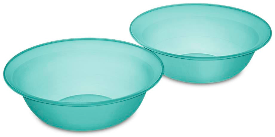 Sterilite 0717 - Set of Two 49 Ounce Bowls, Molokai Blue Tint - Case of 12