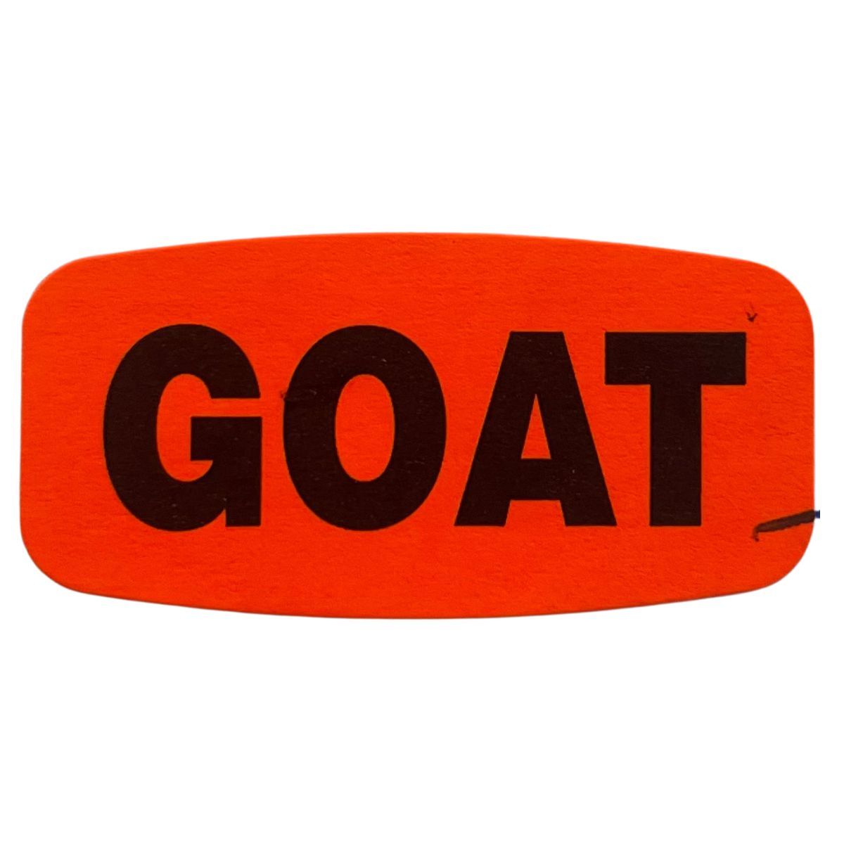 Bollin Label 120269 - Goat Labels Red Rectangle - Roll of 1000
