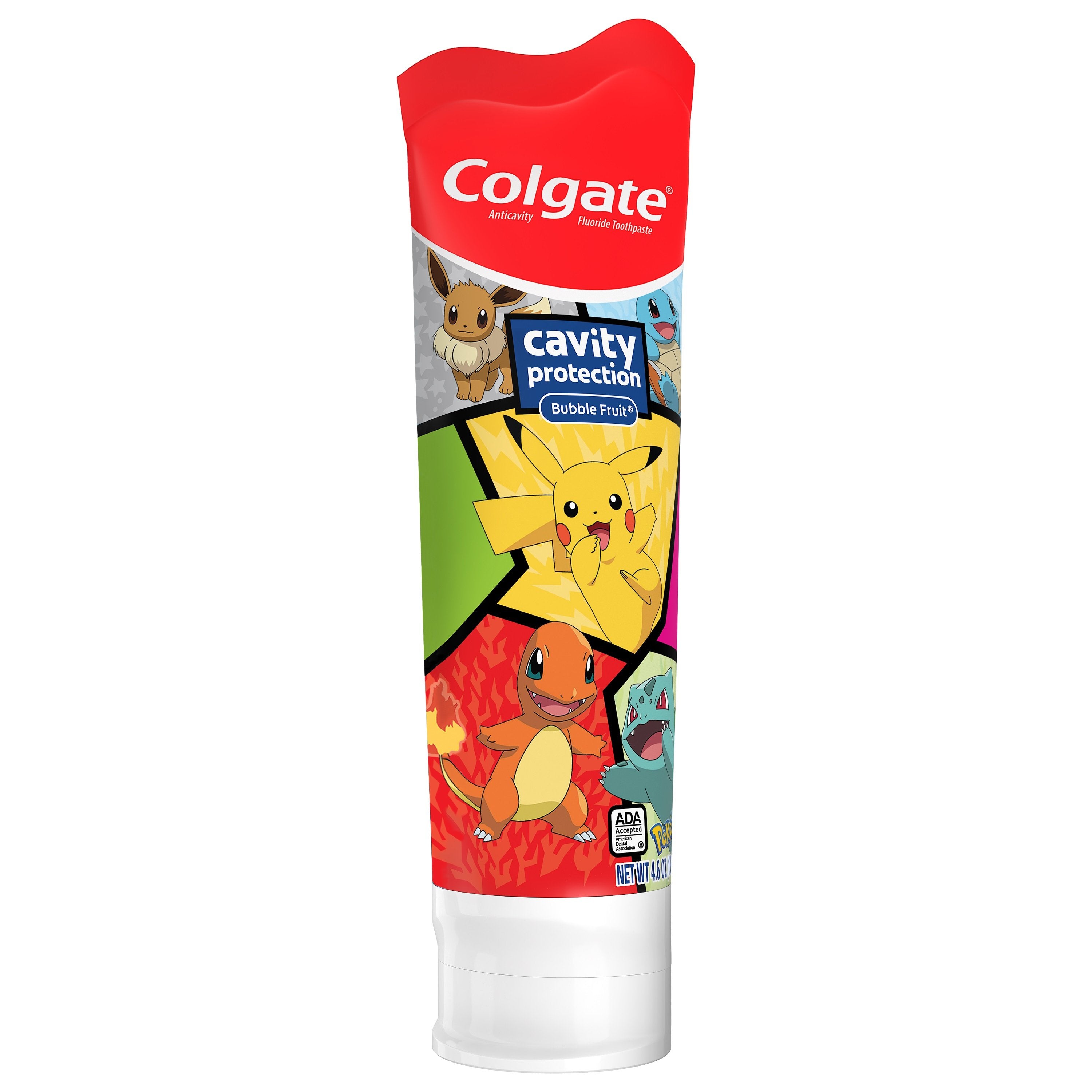 Colgate - Pokemon Kids Toothpaste with Fluoride, Mild Bubble Fruit ...