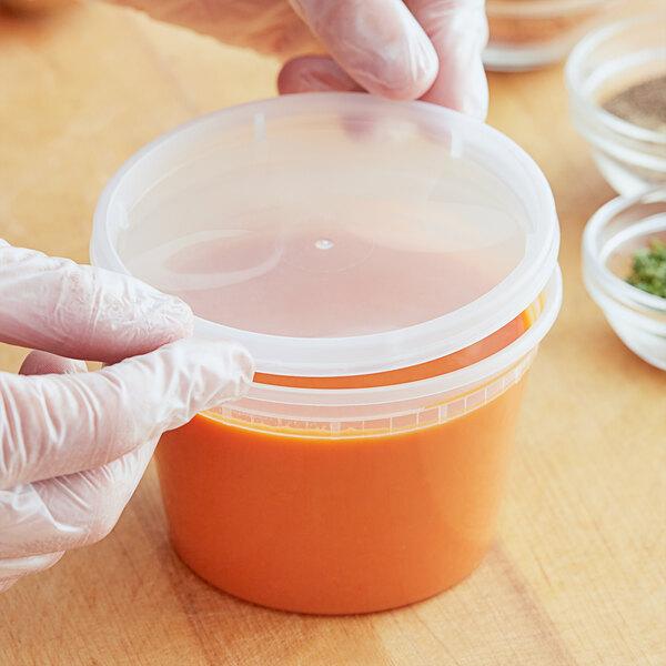 Value Microwavable Translucent Plastic Deli Container Lid “fits all sizes” - Case of 500