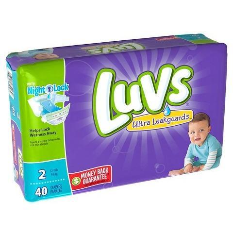 Luvs Baby Diapers Leakguards Size-2 40Ct - Case of 2 Packs