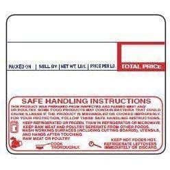 Heartland Labels - Scale Label LST-8030 For LP-1000/CL-5000, Non-UPC / Safe Handling, 600 per Roll - Case of 12