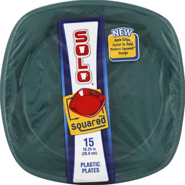 Solo SQB20-20004 - Squared Plastic Bowls 20oz, 22 Pack - Case of 12