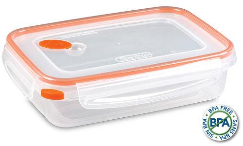 Sterilite 0321 - Ultra•Seal™ 5.8 Cup Rectangle, Tangerine - Case of 6