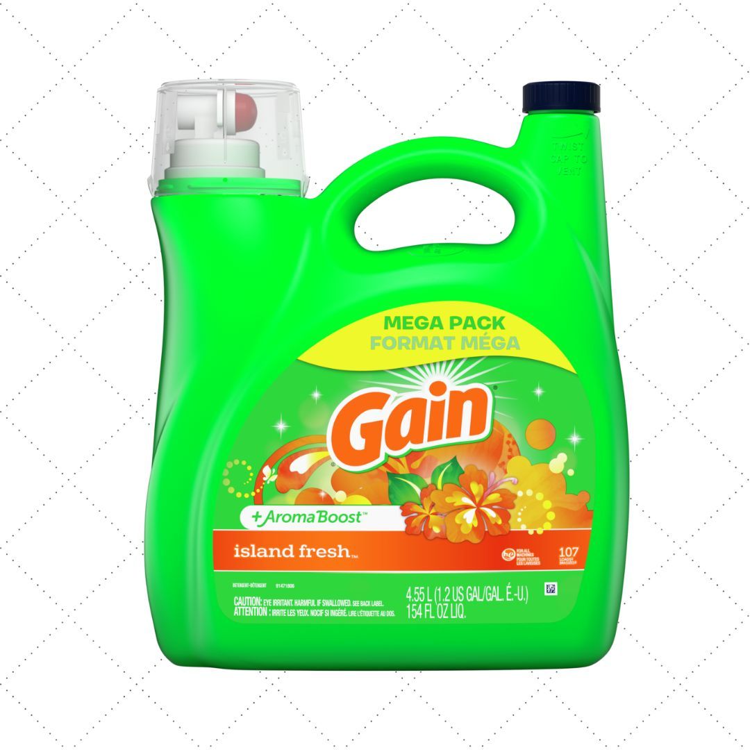 Gain - Liquid Laundry Detergent 154oz, Island Fresh - Case of 4
