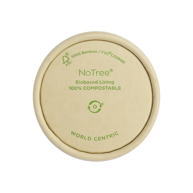 World Centric manufacturer product view of SFL-NT-2 2 oz NoTree paper portion cup lid
