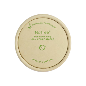 World Centric manufacturer product view of SFL-NT-2 2 oz NoTree paper portion cup lid