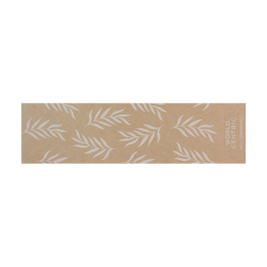 World Centric SL-PA-CT3 FSC paper sleeve for 48 oz takeout boxes, empty product on transparent background