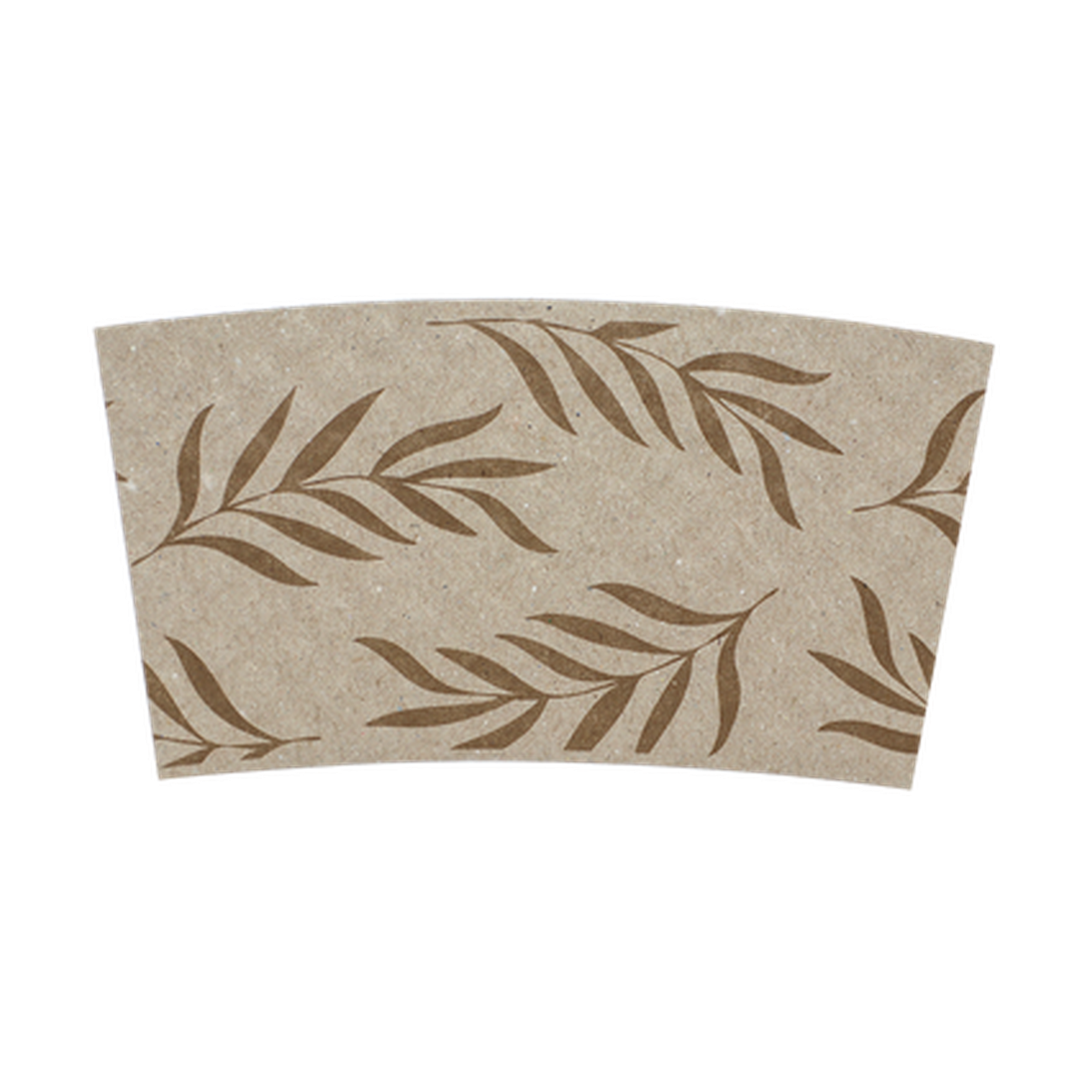 World Centric SL-PA-ME recycled paper sleeve for 8 oz hot cups, empty product on transparent background