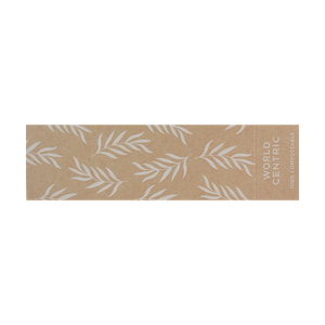 World Centric SL-PA-TR8 FSC paper sleeve for U8 fiber containers, empty product on transparent background