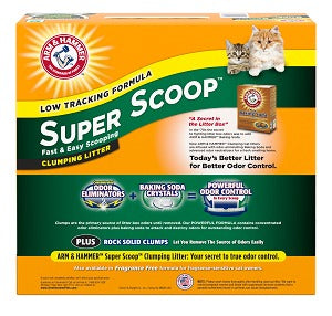 Arm Hammer - Super Scoop Clumping Litter, Fresh Scent, 14lb Box - Case of 3