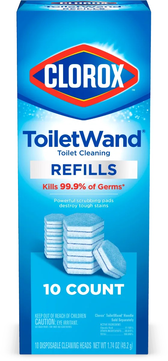 Clorox - Toilet Wand Disposable Cleaning Refill 10pk - Case of 6