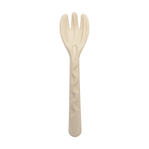 World Centric 10-inch unbleached plant-fiber serving fork, empty product view