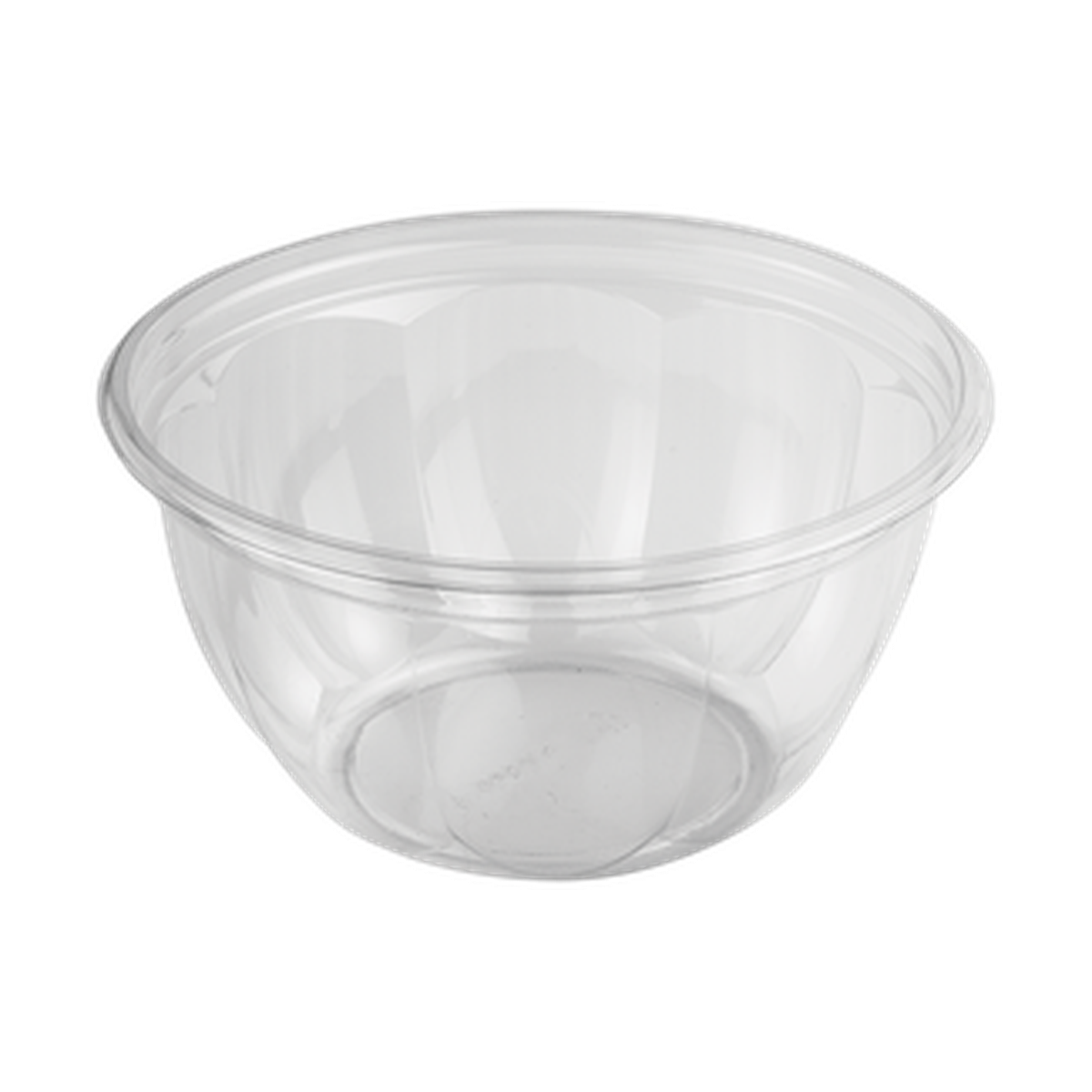 World Centric 16-ounce clear PLA salad bowl, empty product view