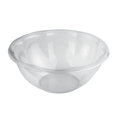 World Centric 24-ounce clear PLA salad bowl, manufacturer product view