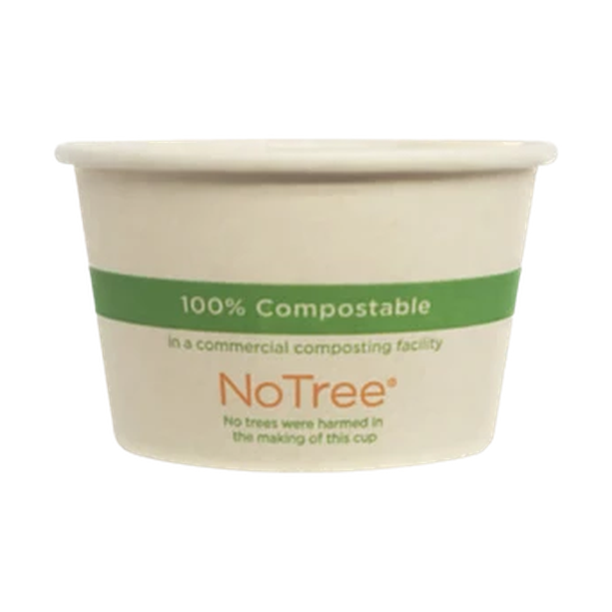 World Centric 4-ounce NoTree paper portion cup, empty product view