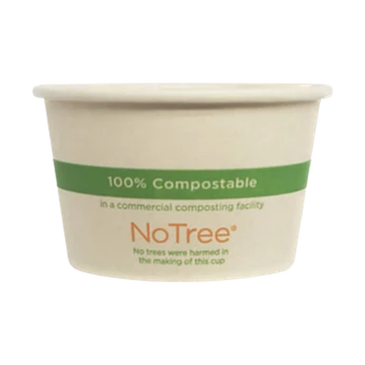 World Centric 4-ounce NoTree paper portion cup, empty product view