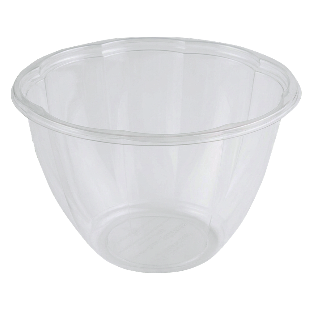 World Centric 48-ounce clear PLA salad bowl, manufacturer product view