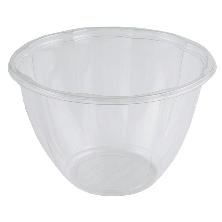 World Centric 48-ounce clear PLA salad bowl, manufacturer product view