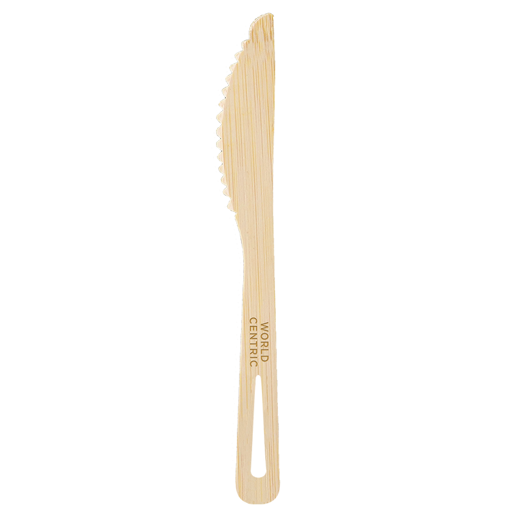 World Centric 6.7-inch FSC-certified bamboo knife, empty product view