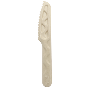 World Centric 6-inch unbleached fiber knife, empty product view